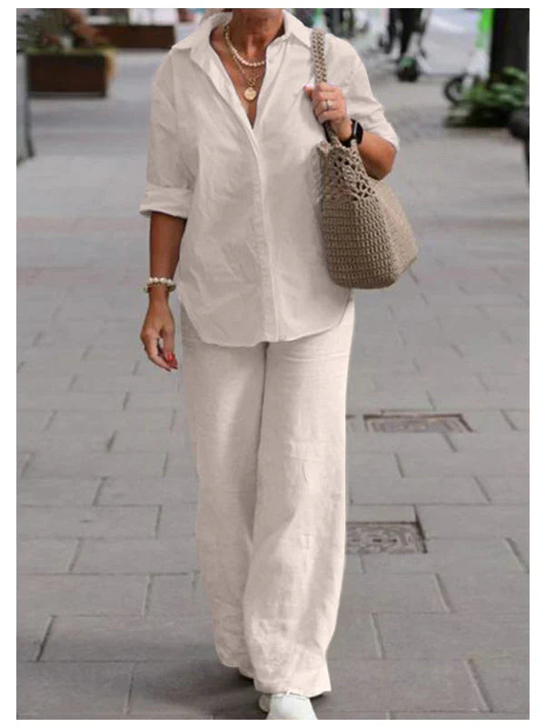 Out-Shine | Cotton Linen Shirt & Trouser Set