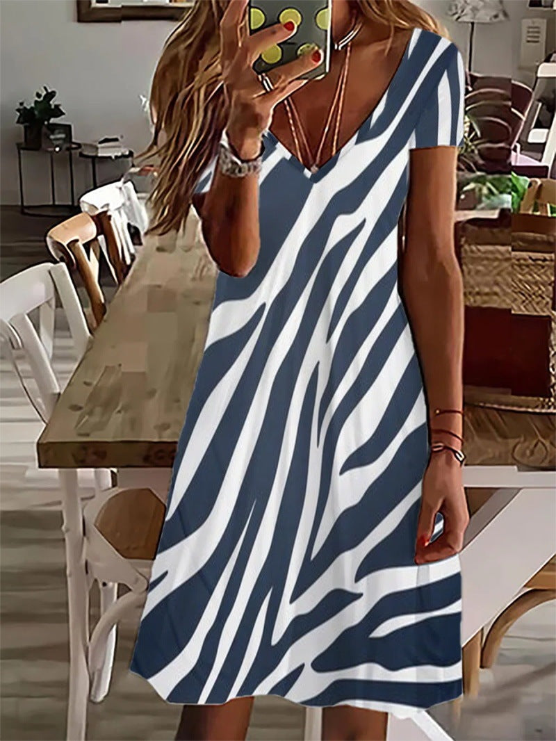 Deslumbra | Vestido estampado de moda con diseño colorido