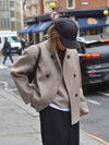 Out-Shine | Stylish and comfortable oversized women's jacket with button closure