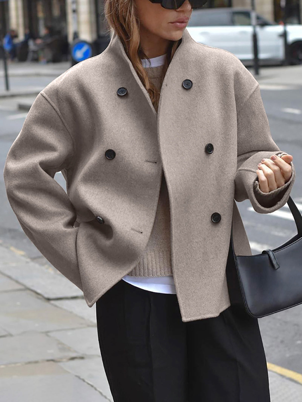 Out-Shine | Stylish and comfortable oversized women's jacket with button closure