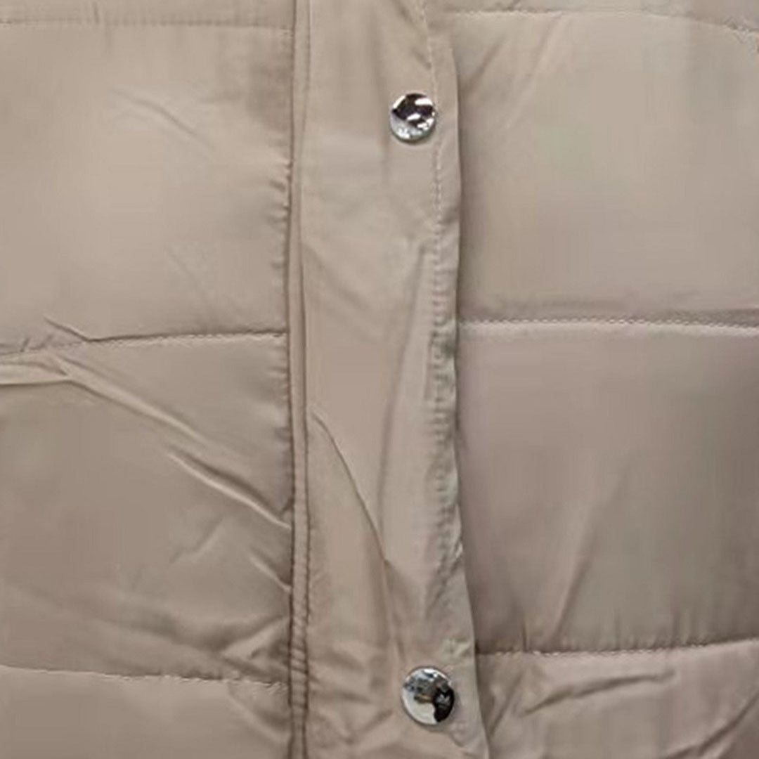 Deslumbra | Chaleco largo de invierno Giorgi con capucha