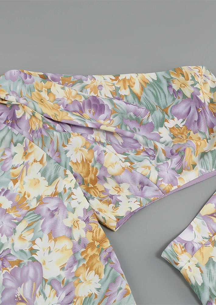 Deslumbra | Vestido floral de una sola manga