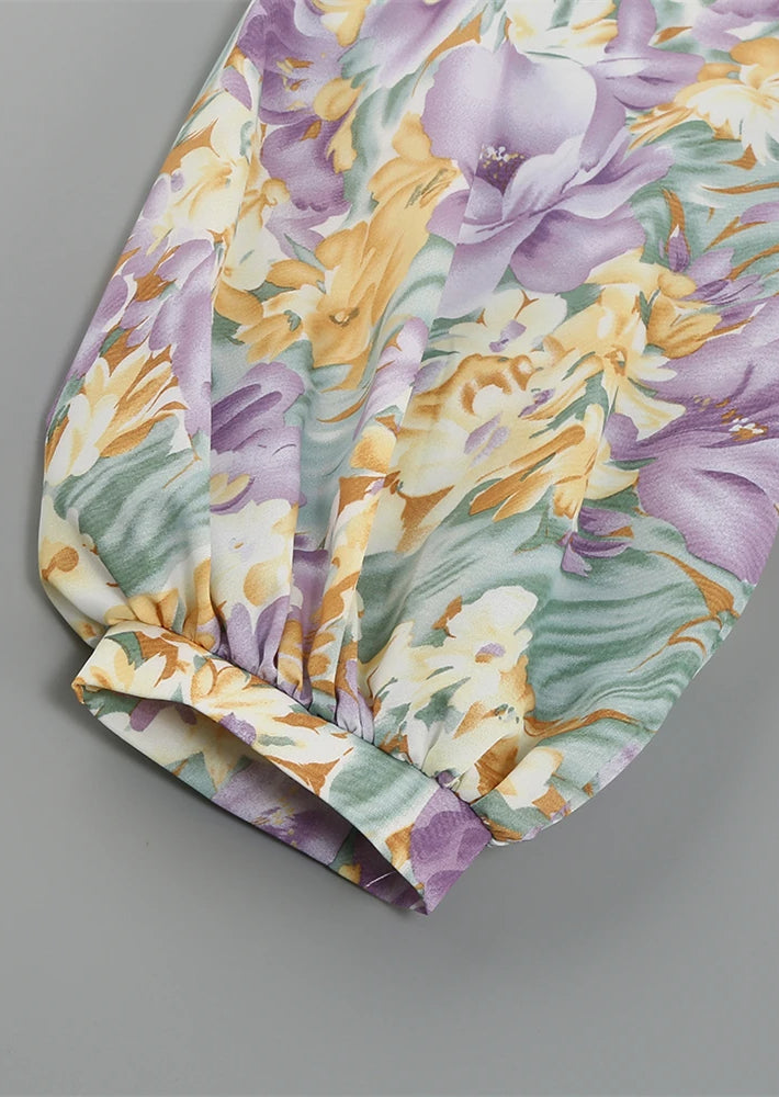 Deslumbra | Vestido floral de una sola manga