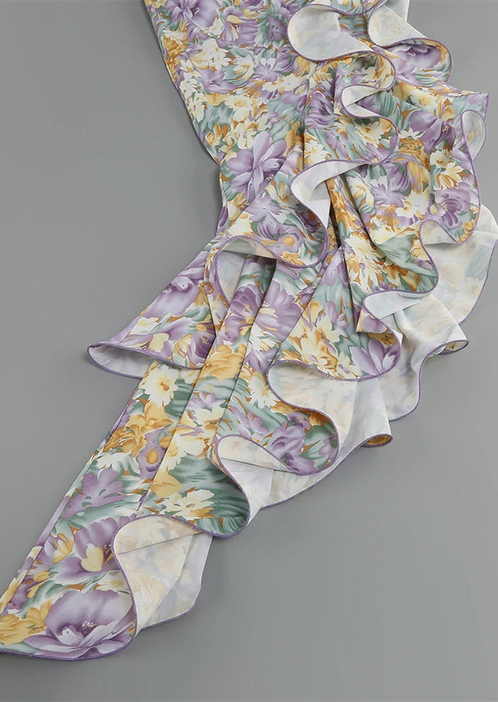 Deslumbra | Vestido floral de una sola manga