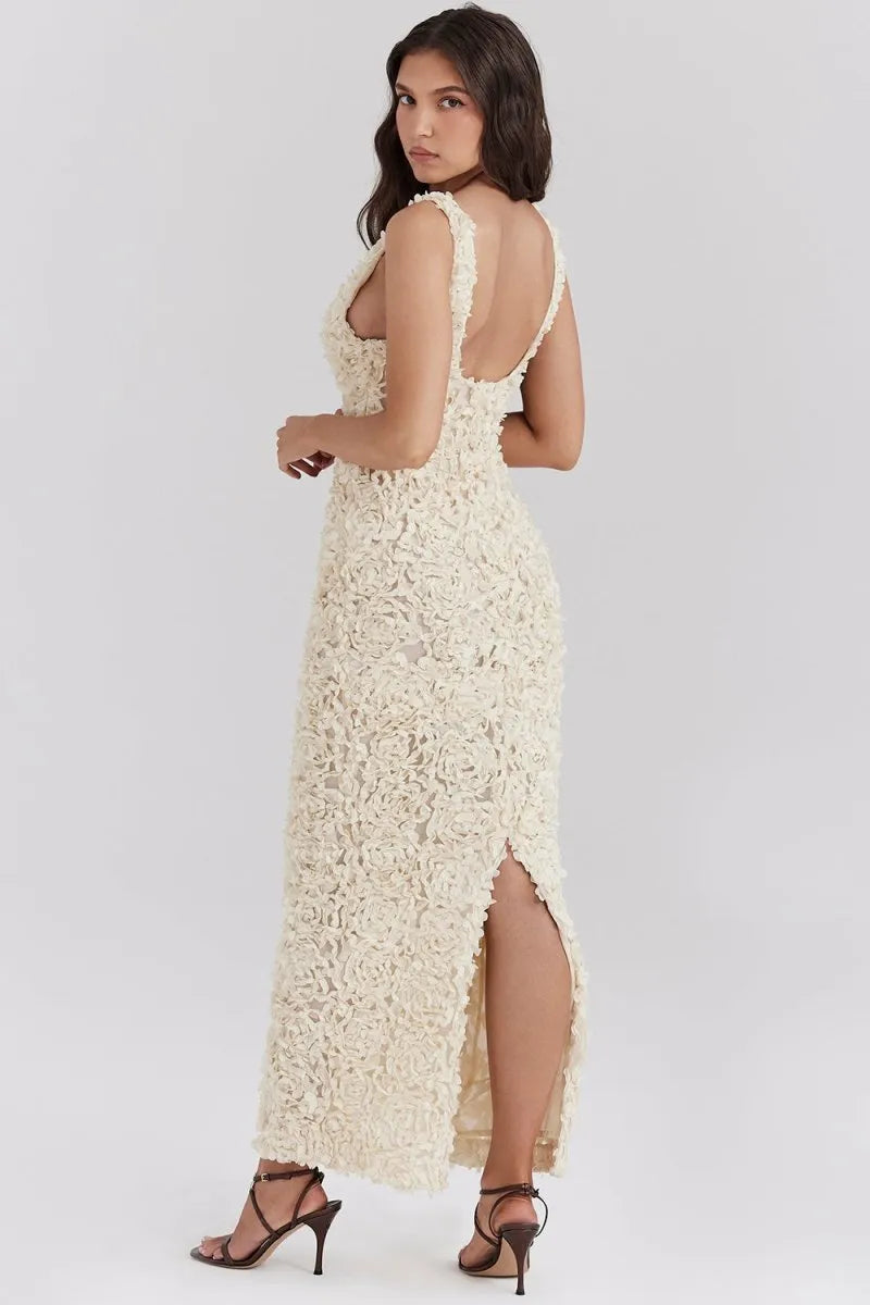 Out-Shine | Glamour A-Line Floral Maxi Dress