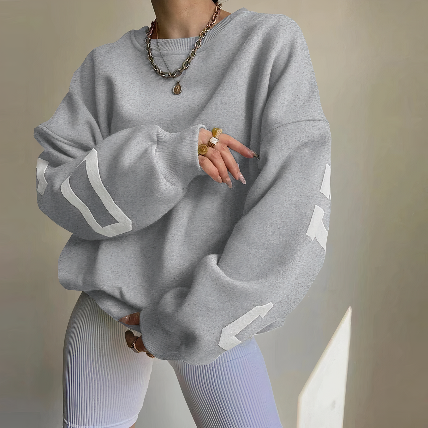 Out-Shine | Pullover With Letter Print