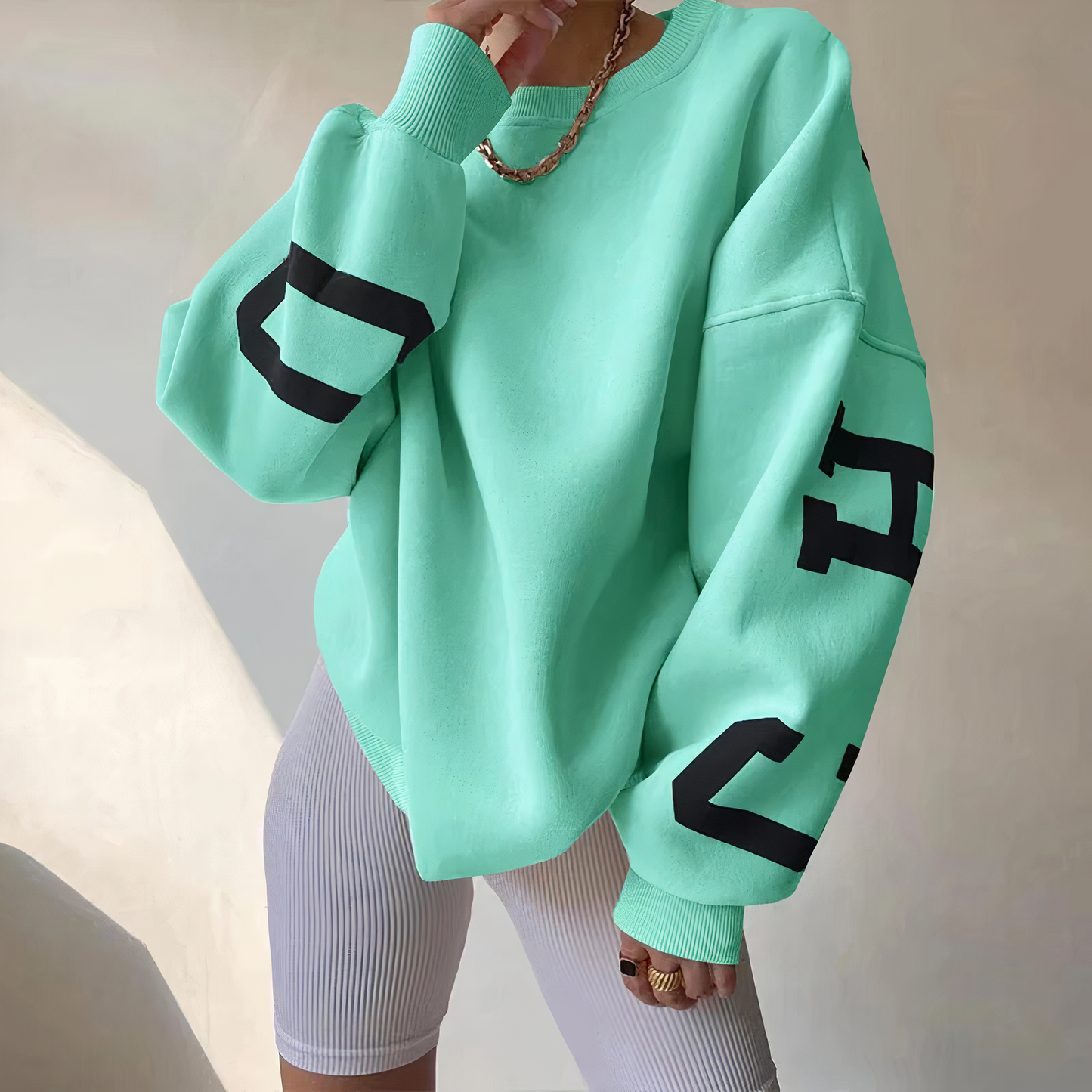 Out-Shine | Pullover With Letter Print
