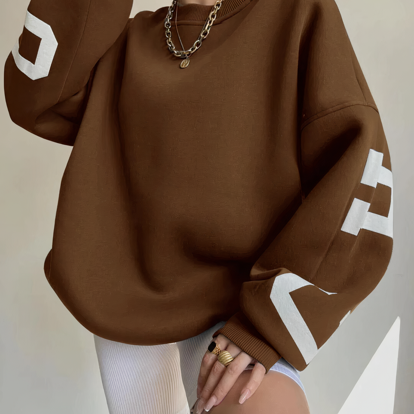 Out-Shine | Pullover With Letter Print