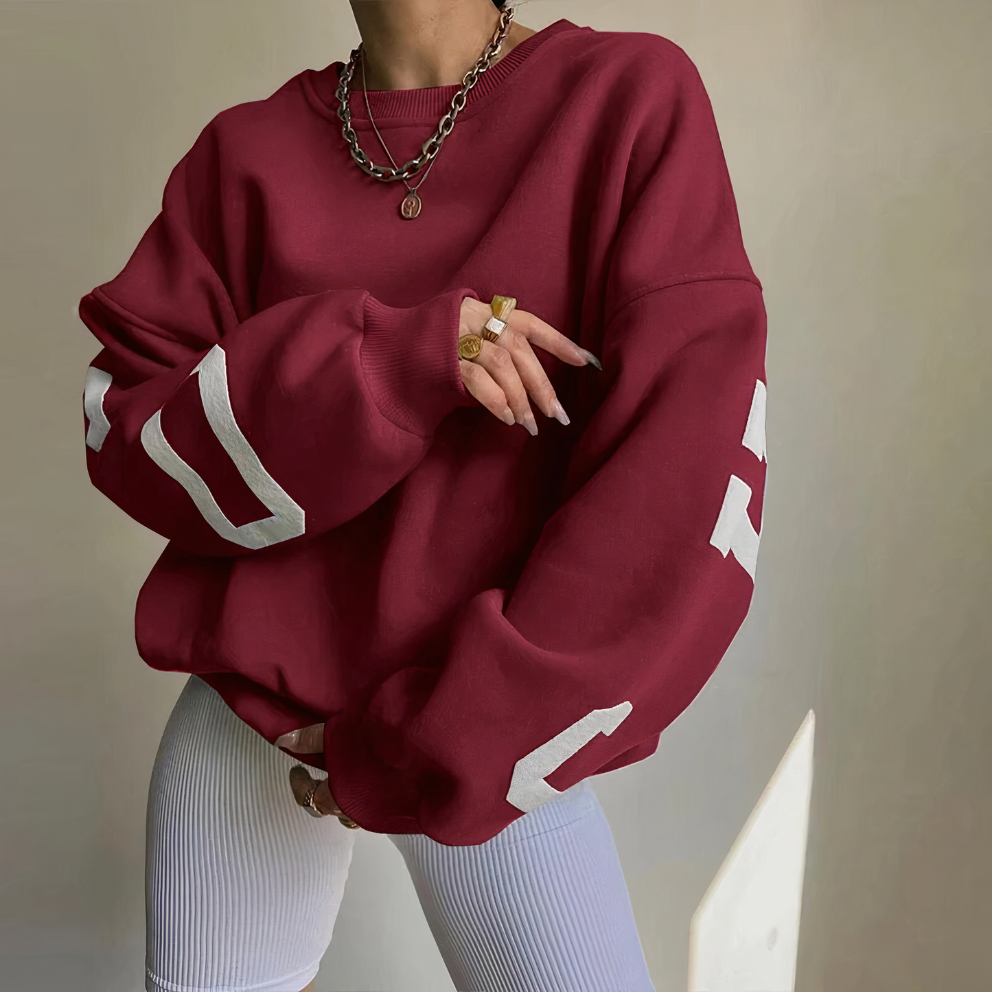 Out-Shine | Pullover With Letter Print