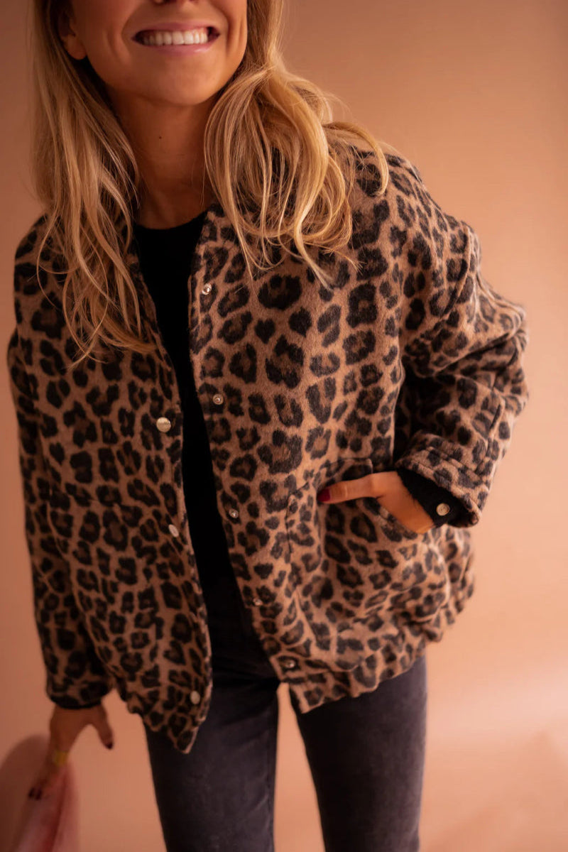 Out-Shine | The Leopard Bomber Jacket