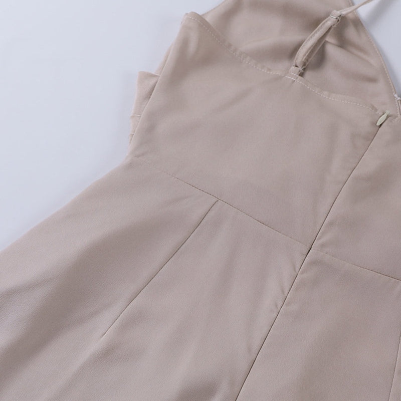 Deslumbra | Vestido largo sin mangas con abertura, atuendo formal perfecto