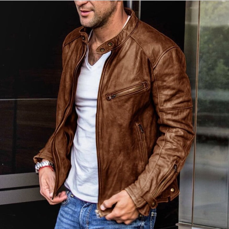 Out-Shine | Weatherproof, versatile leather jacket for men