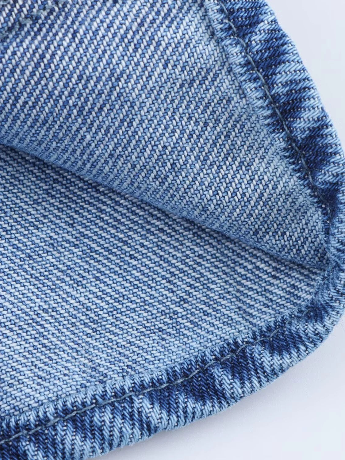 Out-Shine | Women's New Retro Style Collar Puff Sleeve Denim Shirt