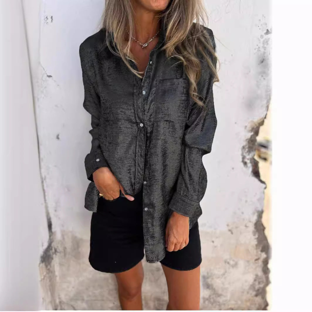 Out-Shine | Casual Suede Lapel Shirt