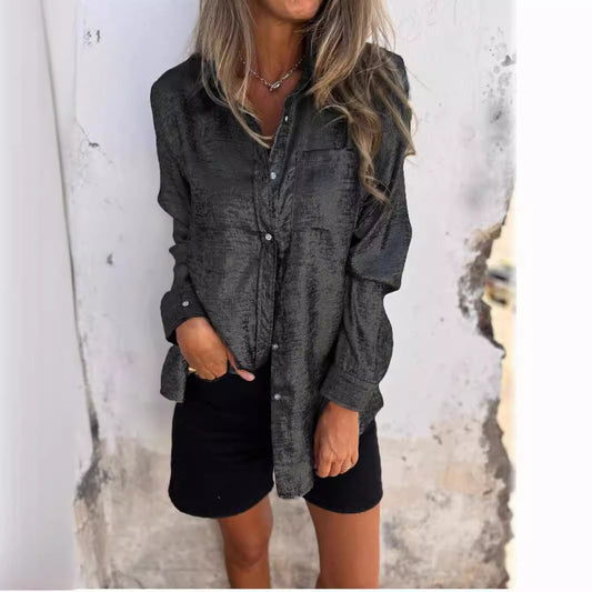 Out-Shine | Casual Suede Lapel Shirt