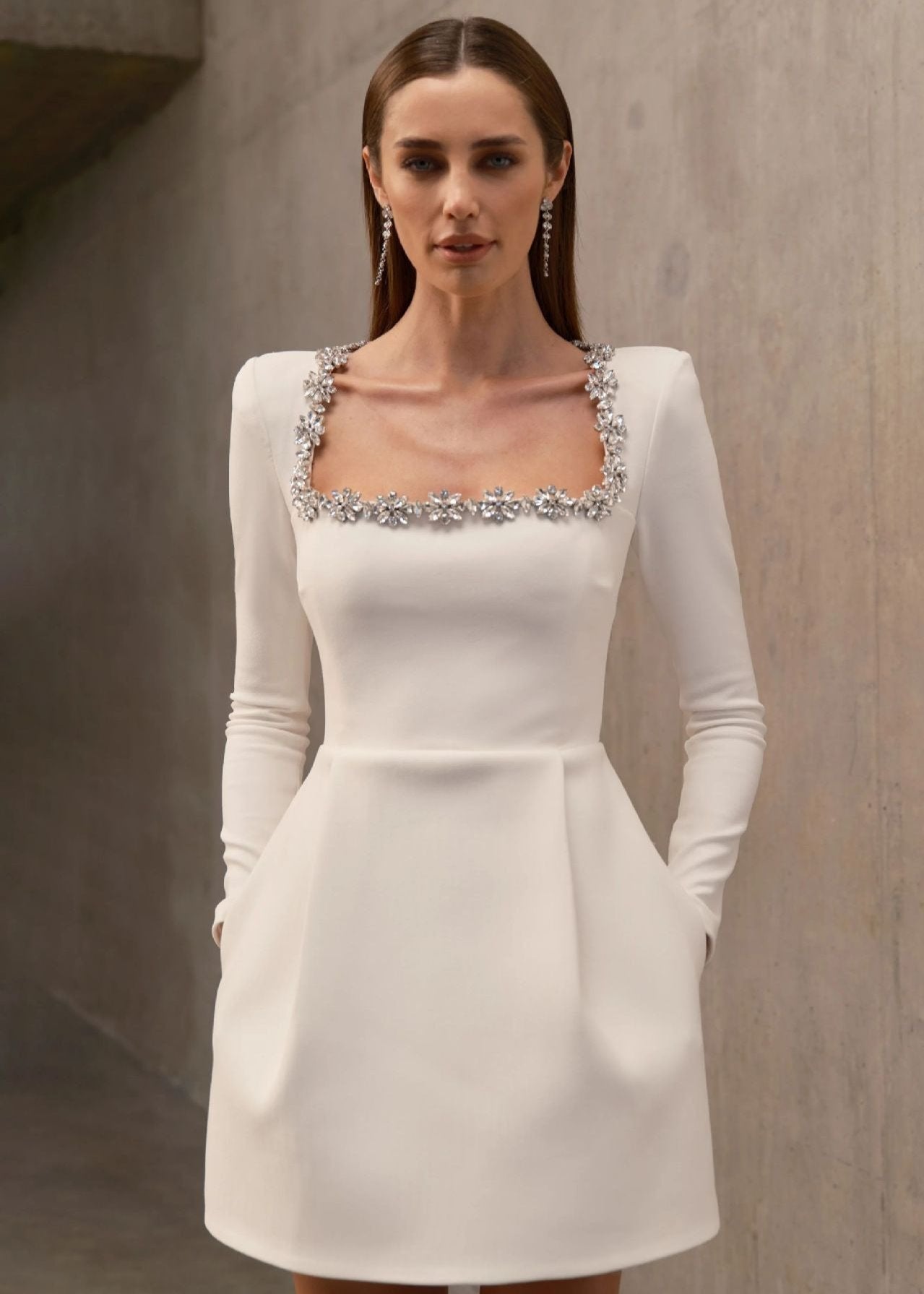 Deslumbra | Minivestido de escote cuadrado