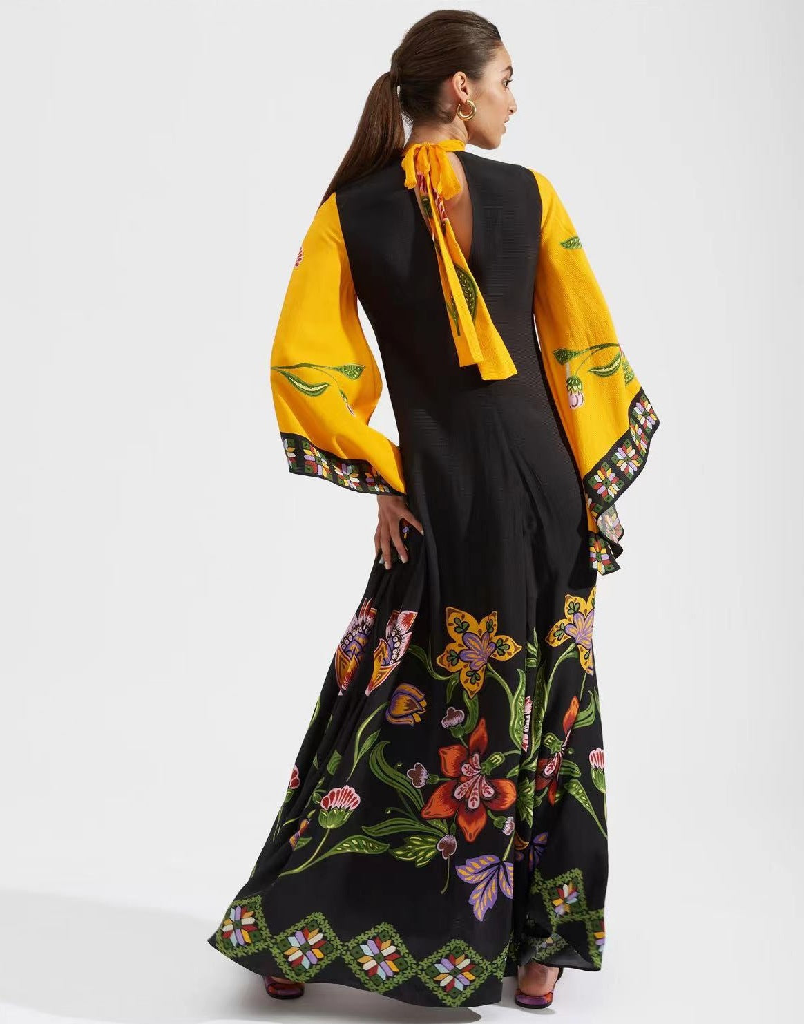 Out-Shine | Printed Three-Quarter Dress