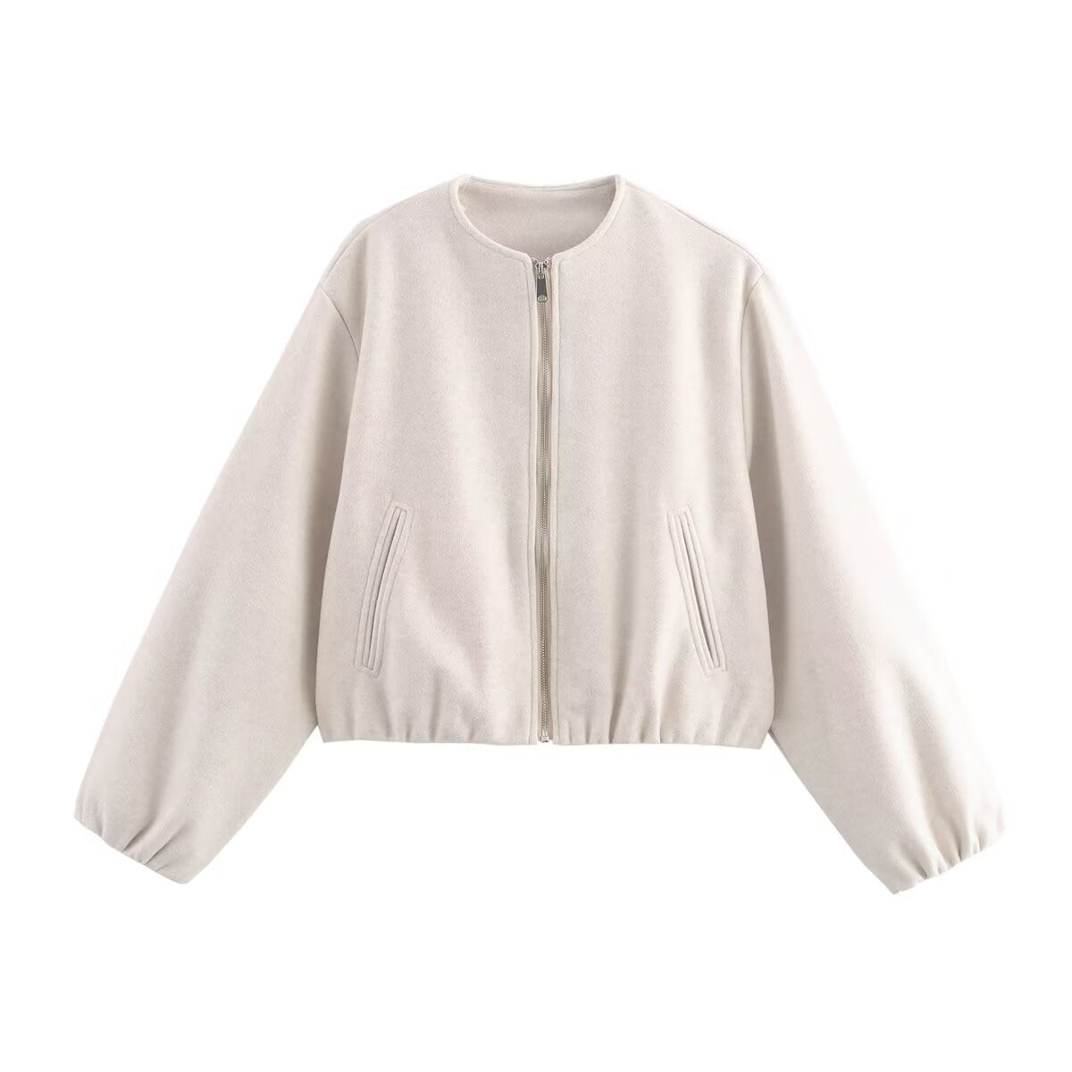 Out-Shine | Women's Comfortable and Stylish Bomber Jacket with High Collar and Side Pockets