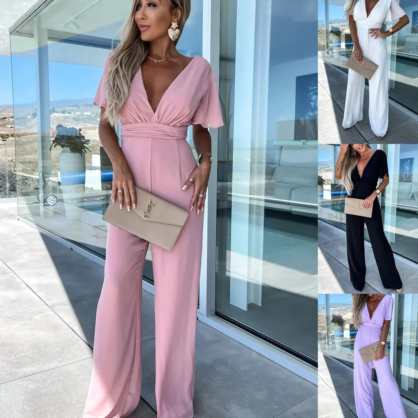 Out-Shine | Pleated Party Jumpsuit for Summer