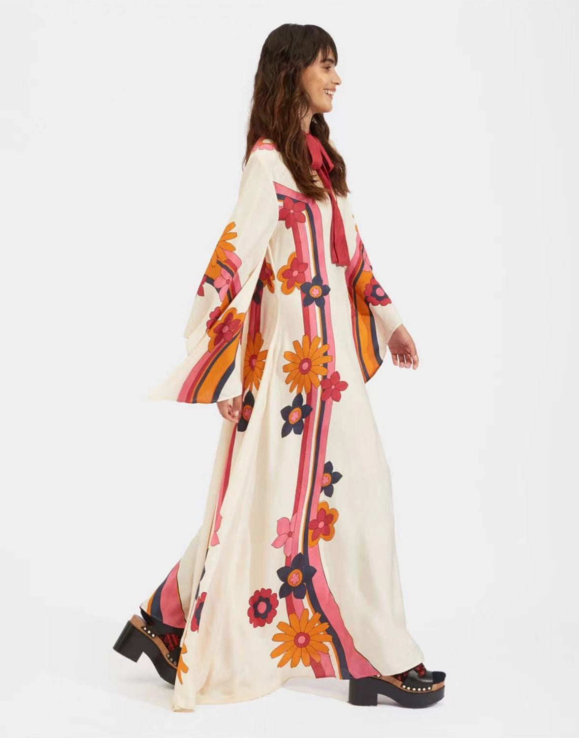 Out-Shine | Printed Three-Quarter Dress