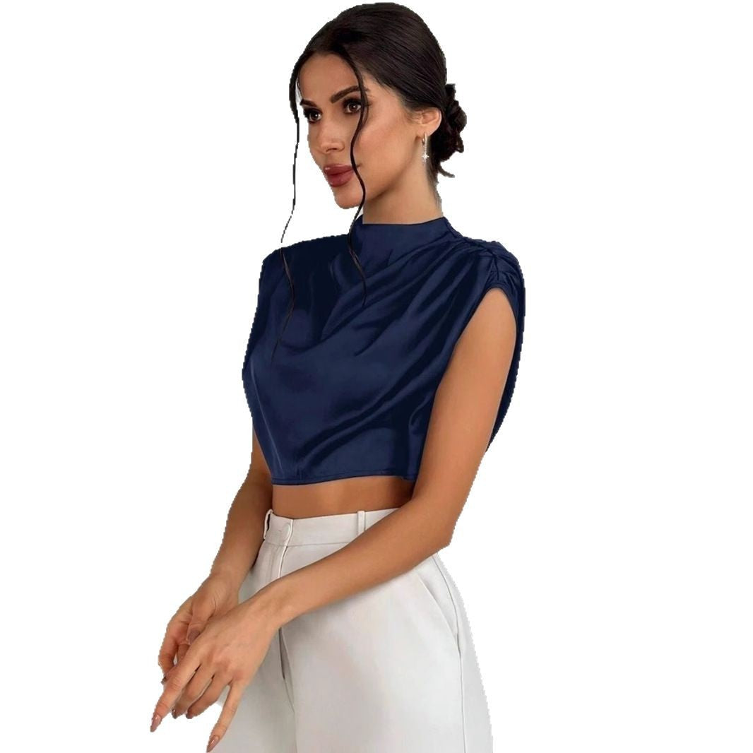 Deslumbra | Top corto de satén