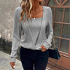 Out-Shine | Plain Color Loose Long Sleeve Sweatshirt T-Shirt