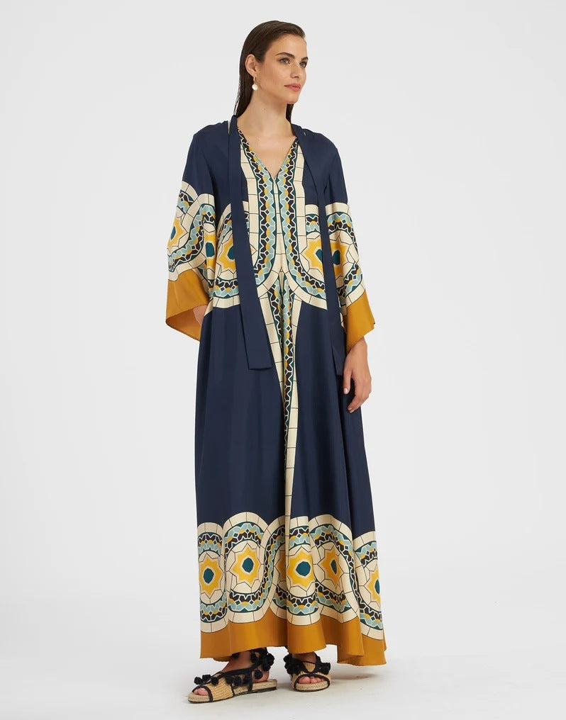 Out-Shine | Printed Three-Quarter Dress