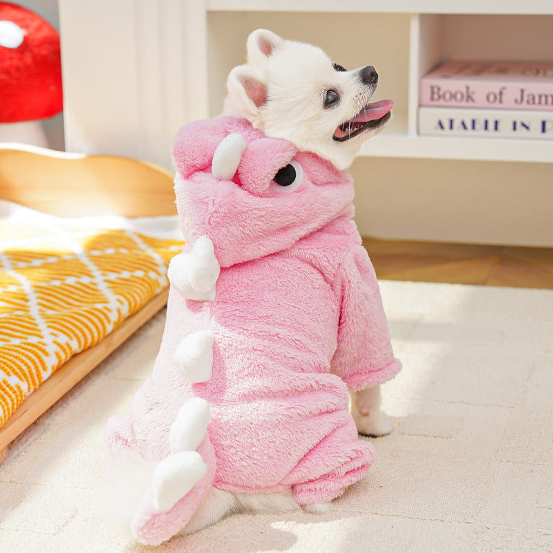 Out-Shine | Little Dinosaur Puppy Warm Clothes for Autumn and Winter