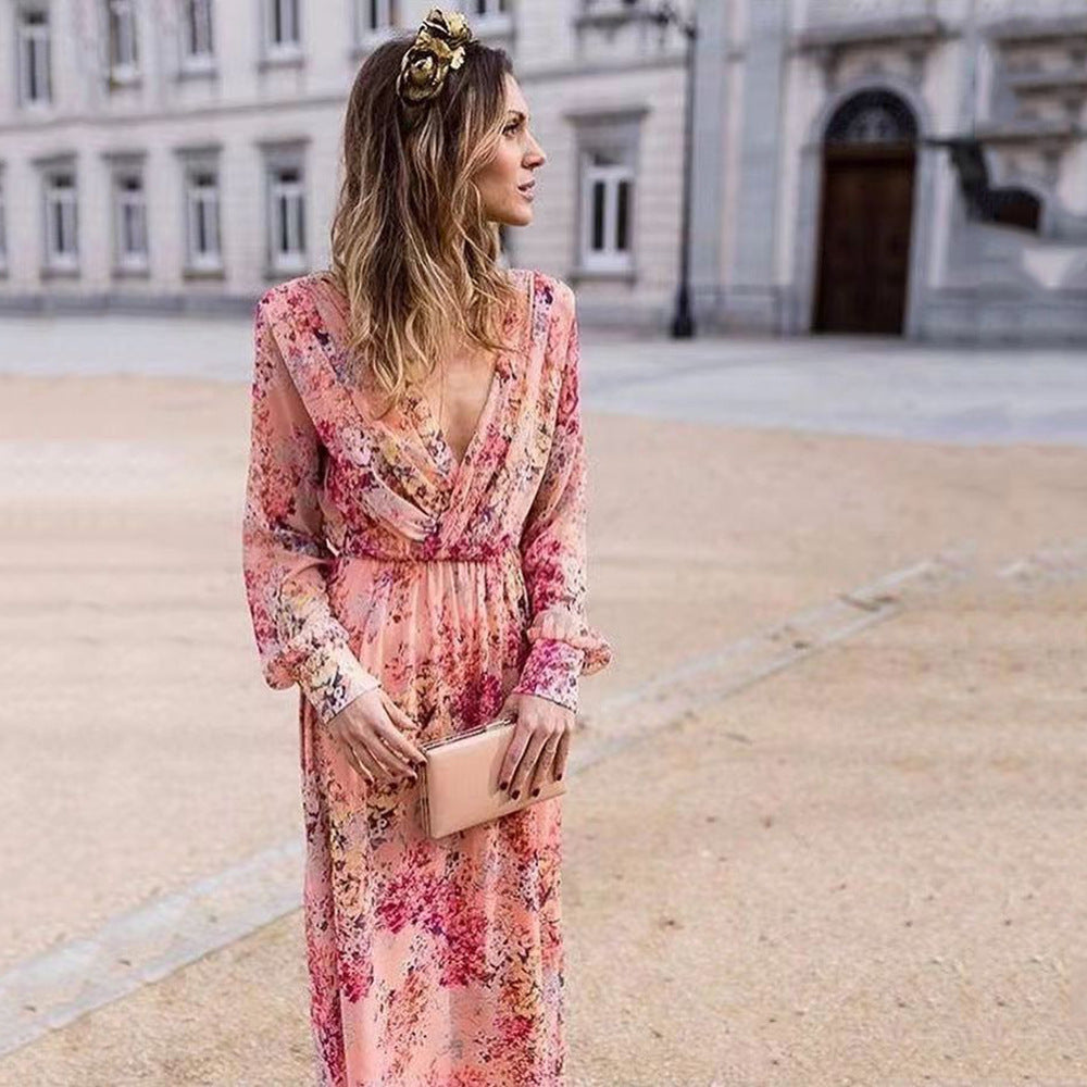 Out-Shine | Elegant Flowy Dress With Defined Waist