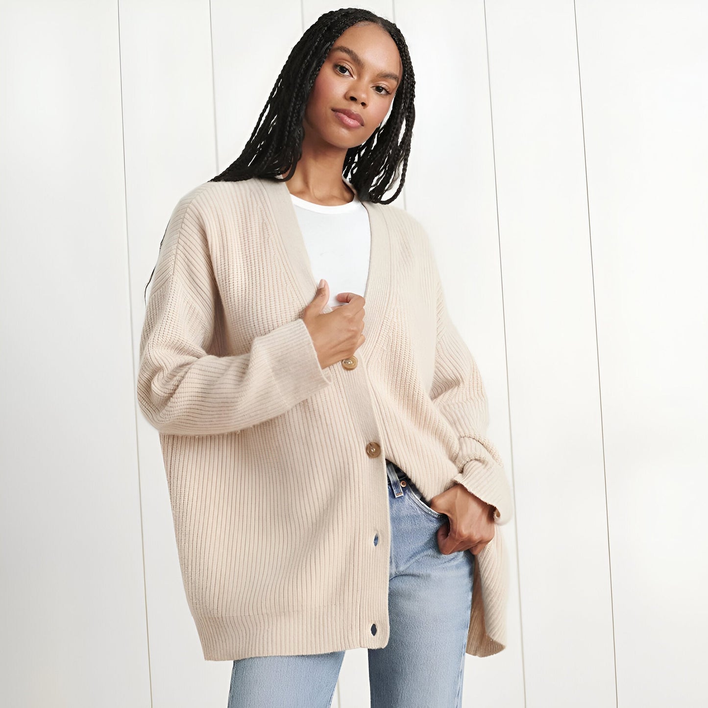Out-Shine | Stylish Oversized Cashmere Vest