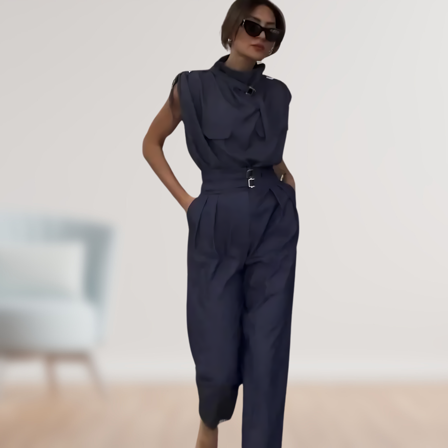 Out-Shine | Women's Stylish Modern Jumpsuit Sleeveless