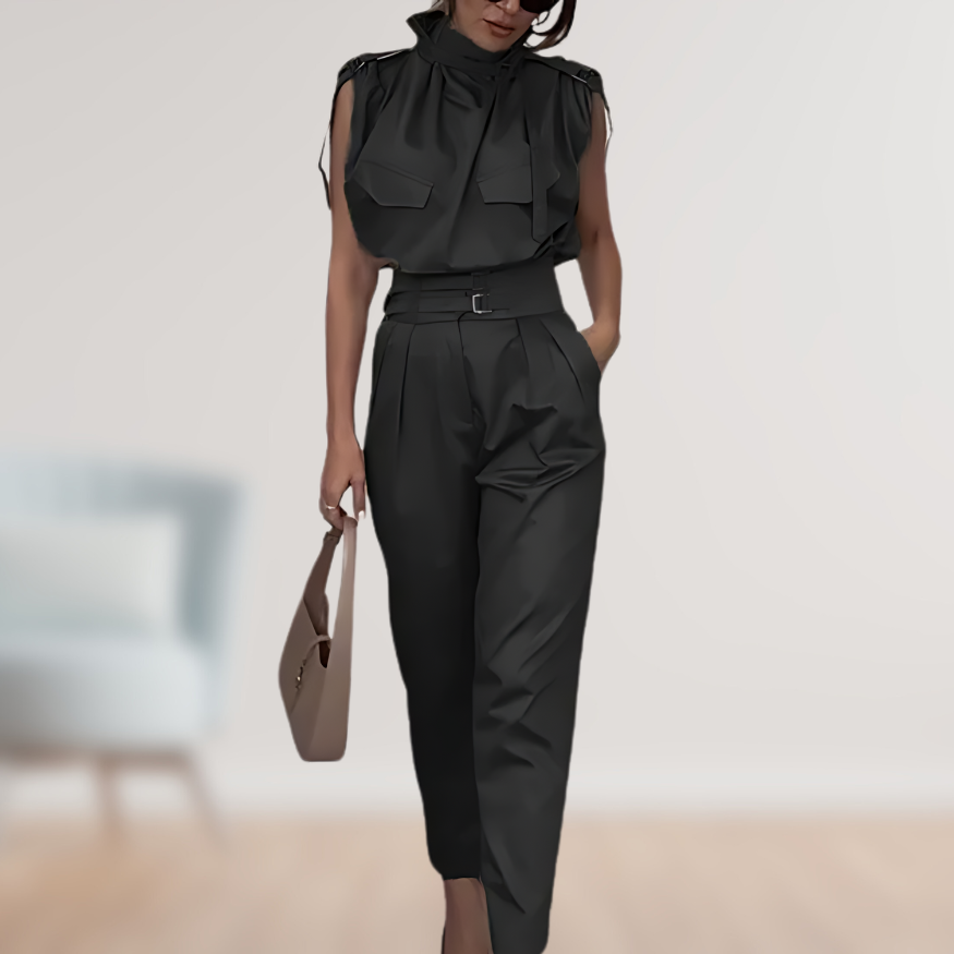 Out-Shine | Women's Stylish Modern Jumpsuit Sleeveless