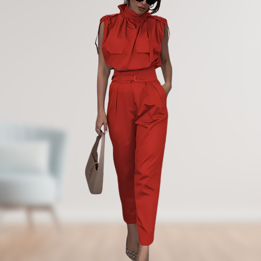 Out-Shine | Women's Stylish Modern Jumpsuit Sleeveless
