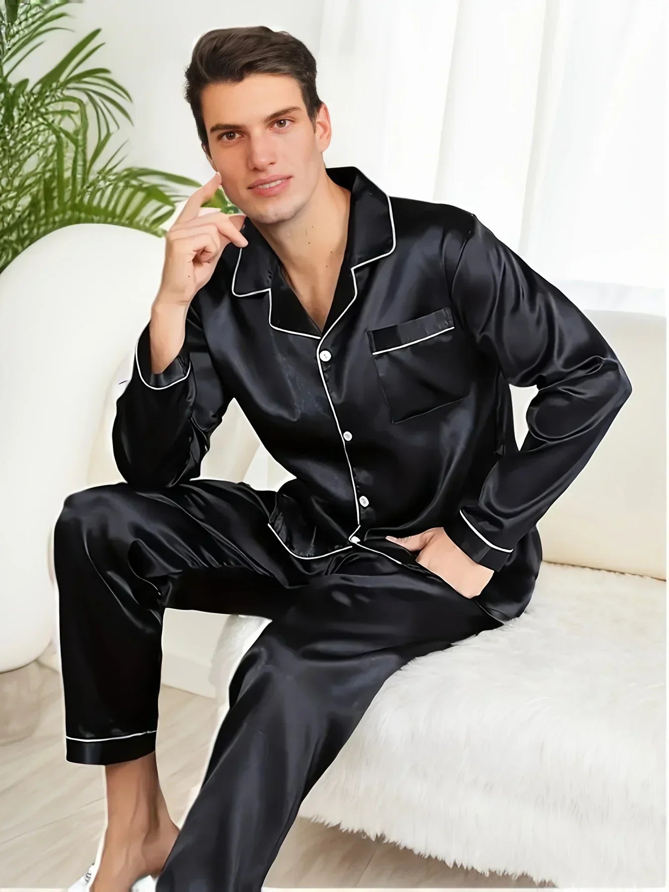 Out-Shine | Satin Men's Pajama Set