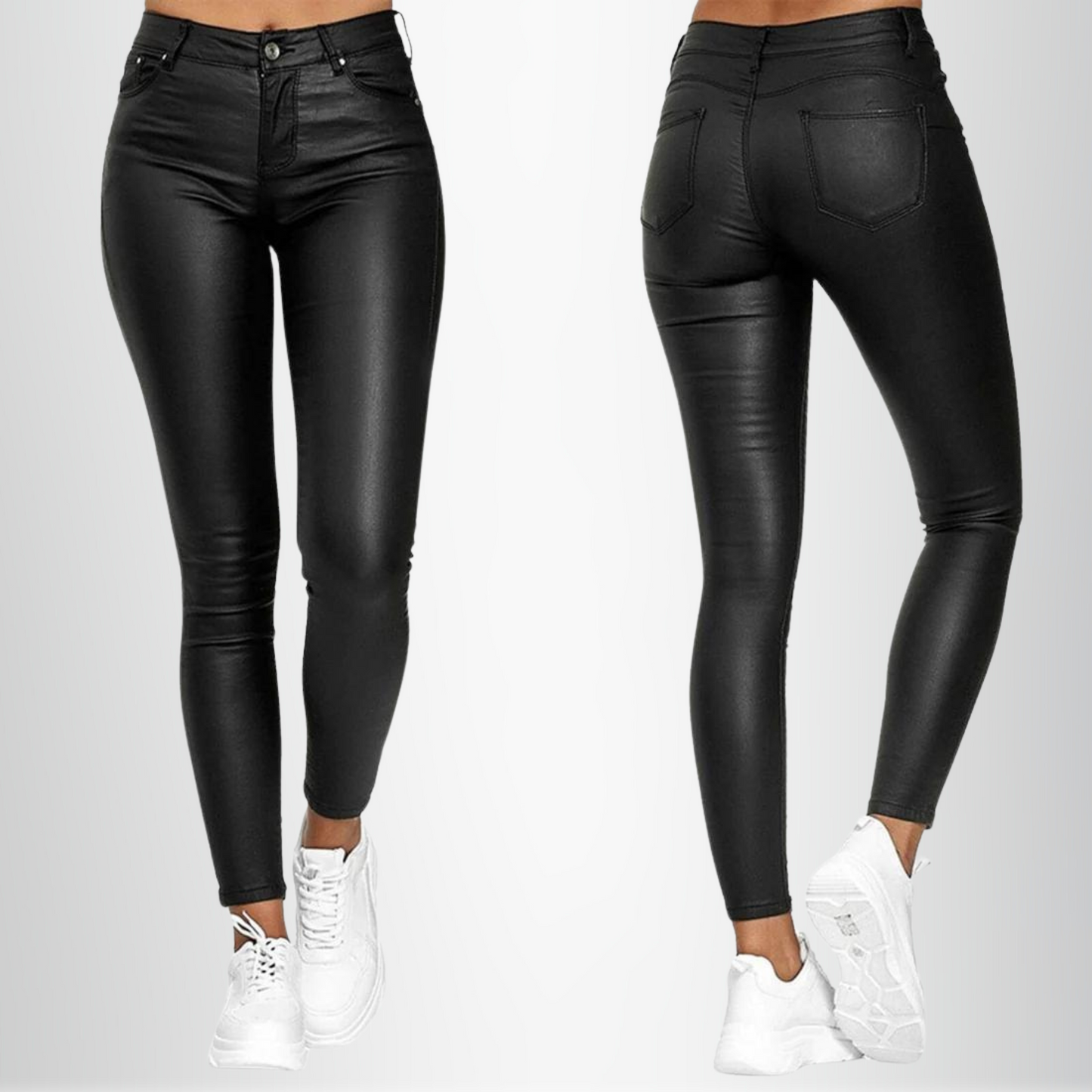Out-Shine | Stretch-Leather Pants