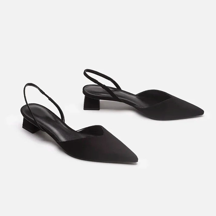 Out-Shine | Tender Slingback Pumps Sandal With Pointed Toe Area