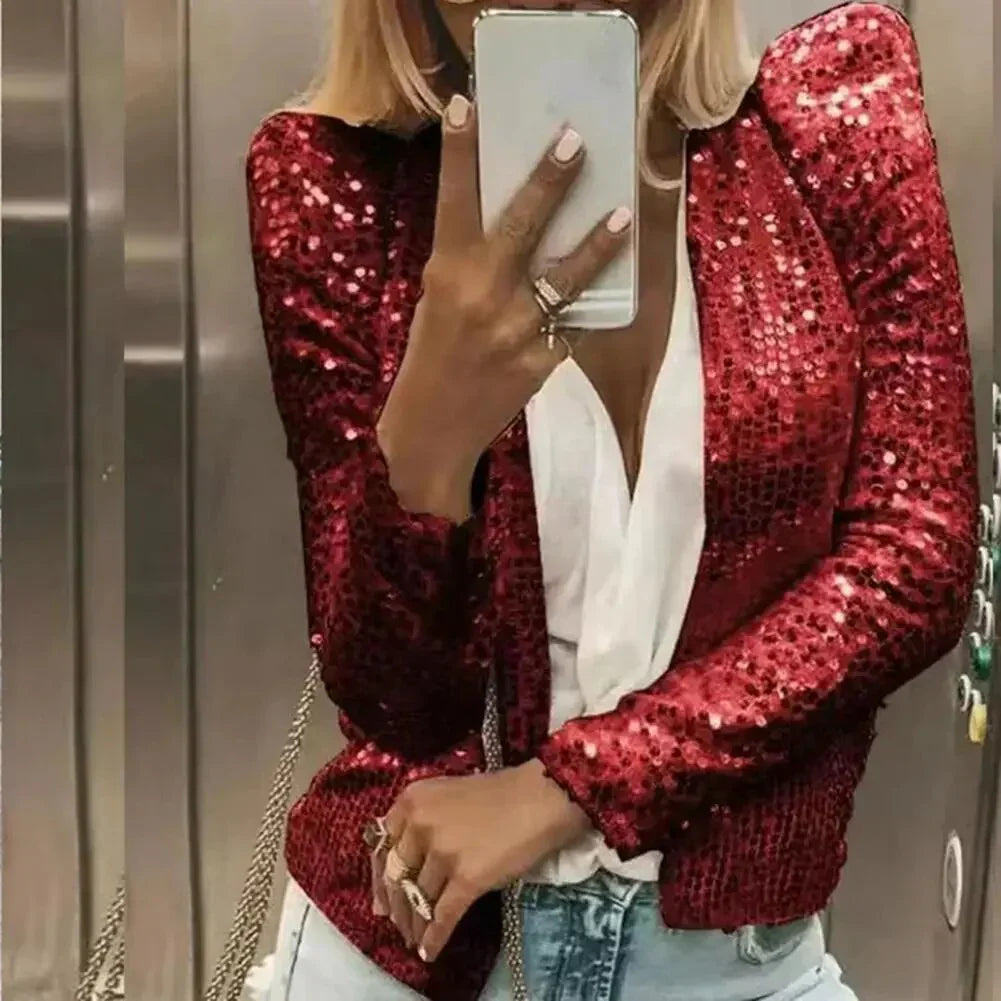 Brillar con luz propia | Blazer brillante para mujer