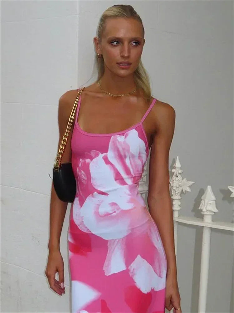 Out-Shine | Tossy Print Backless Maxi Dress