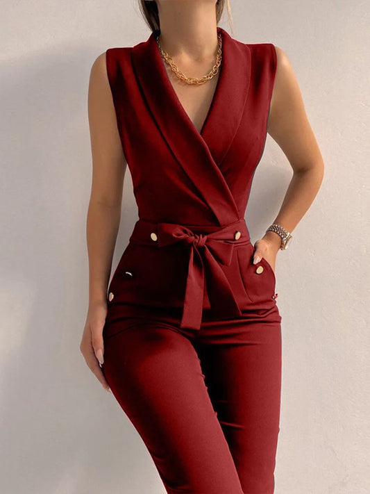 Out-Shine | Chic Jumpsuit V-Neck