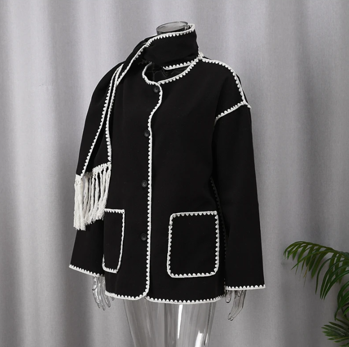 Brilla con luz propia | Abrigos de invierno con bufanda para mujer 