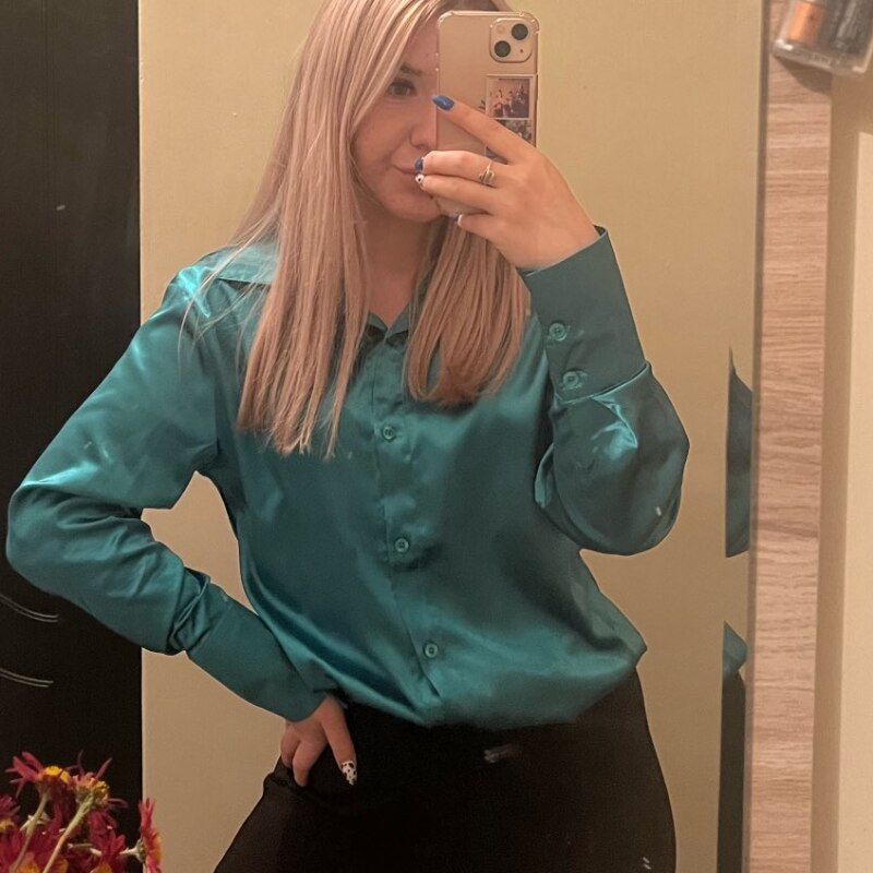 Out-Shine | Long Sleeve Blouse Satin For Women