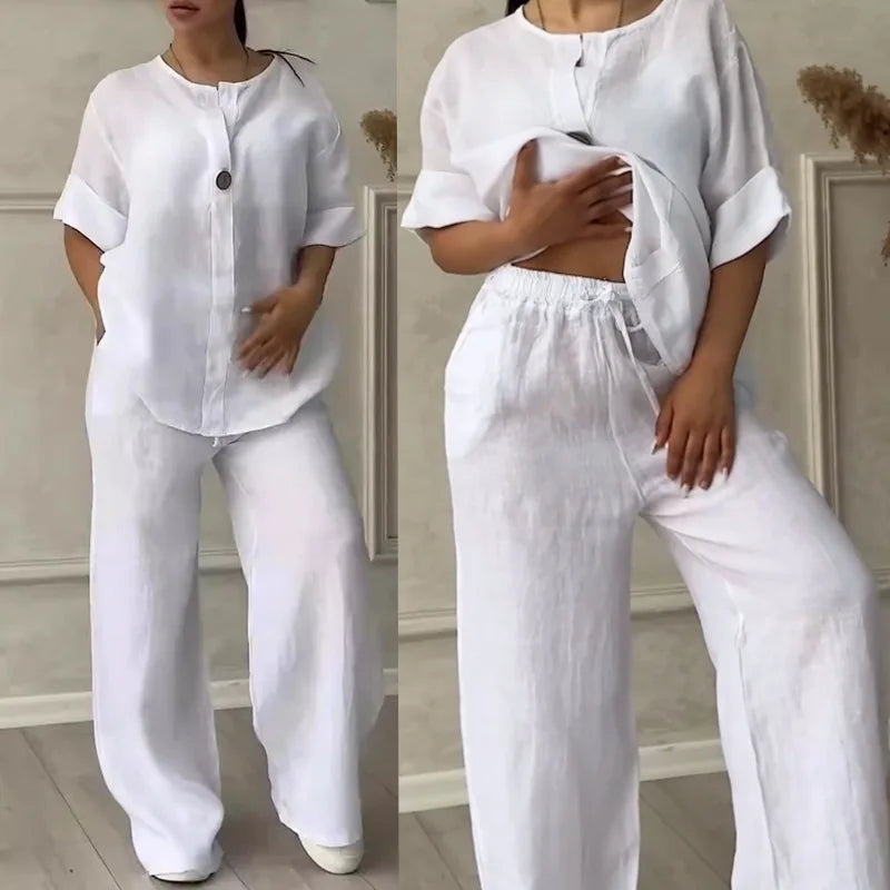 Out-Shine | Comfortable Casual Linen Co-Ord Set