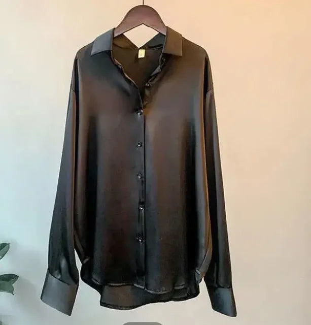 Out-Shine | Elegant Vintage Silk Blouse For Women