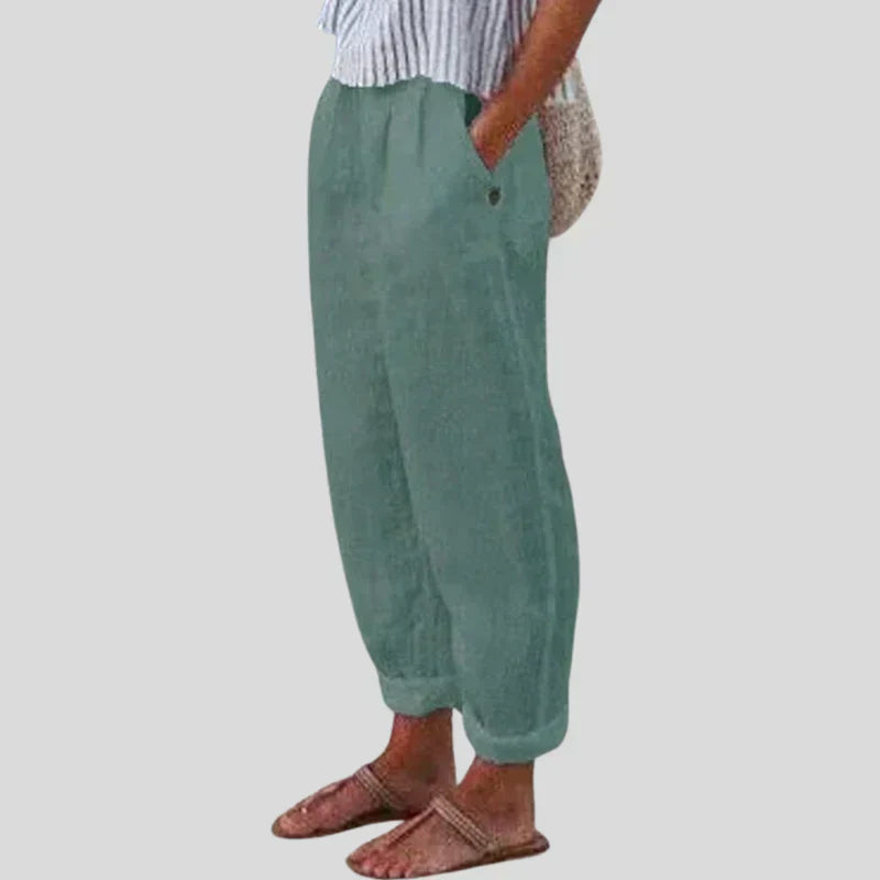 Brilla con luz propia | Pantalones de corte suave con bolsillos laterales