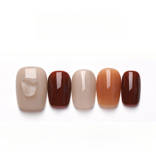 Out-Shine | Vintage Elegance Solid Minimalist Winter Wearable Nails