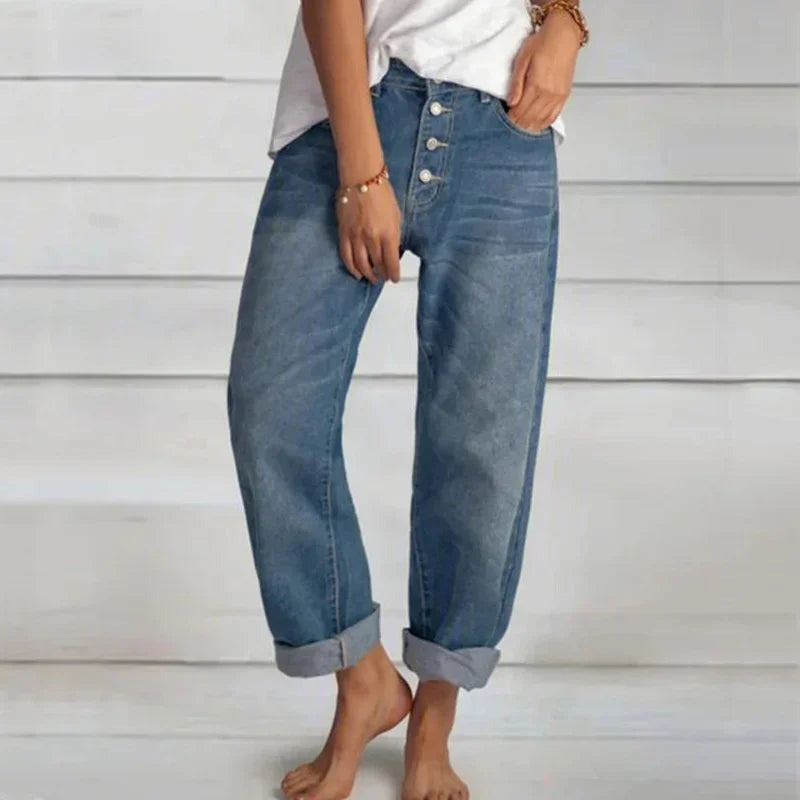 Out-Shine | Comfortable Loose Jeans with High Waist for Women