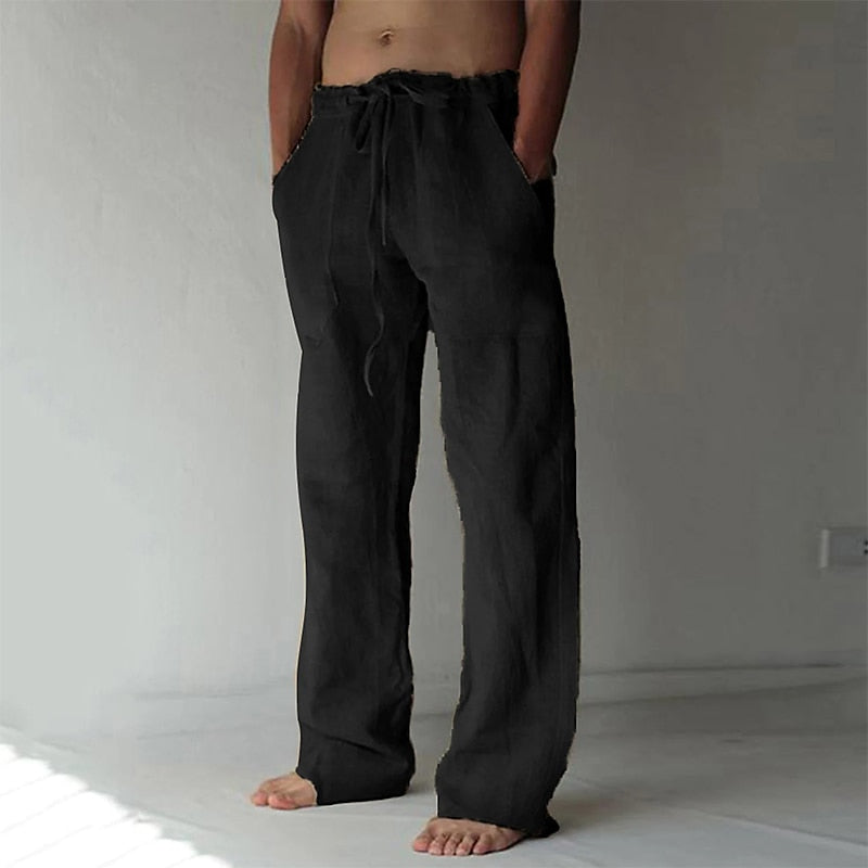 Deslumbra | Pantalones holgados de lino para hombre