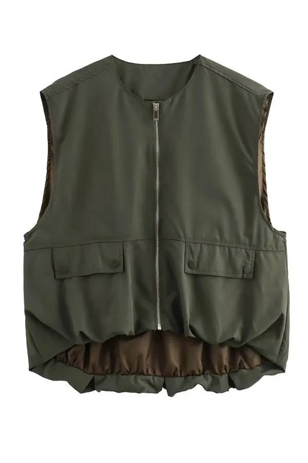Out-Shine | Loose Sleeveless Pocket Casual Vest