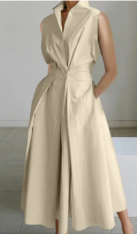 Out-Shine | Dot V-Neck Dress for Women