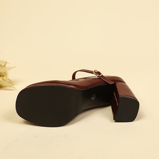 Deslumbra | Elegantes zapatos de tacón Mary Jane impermeables 